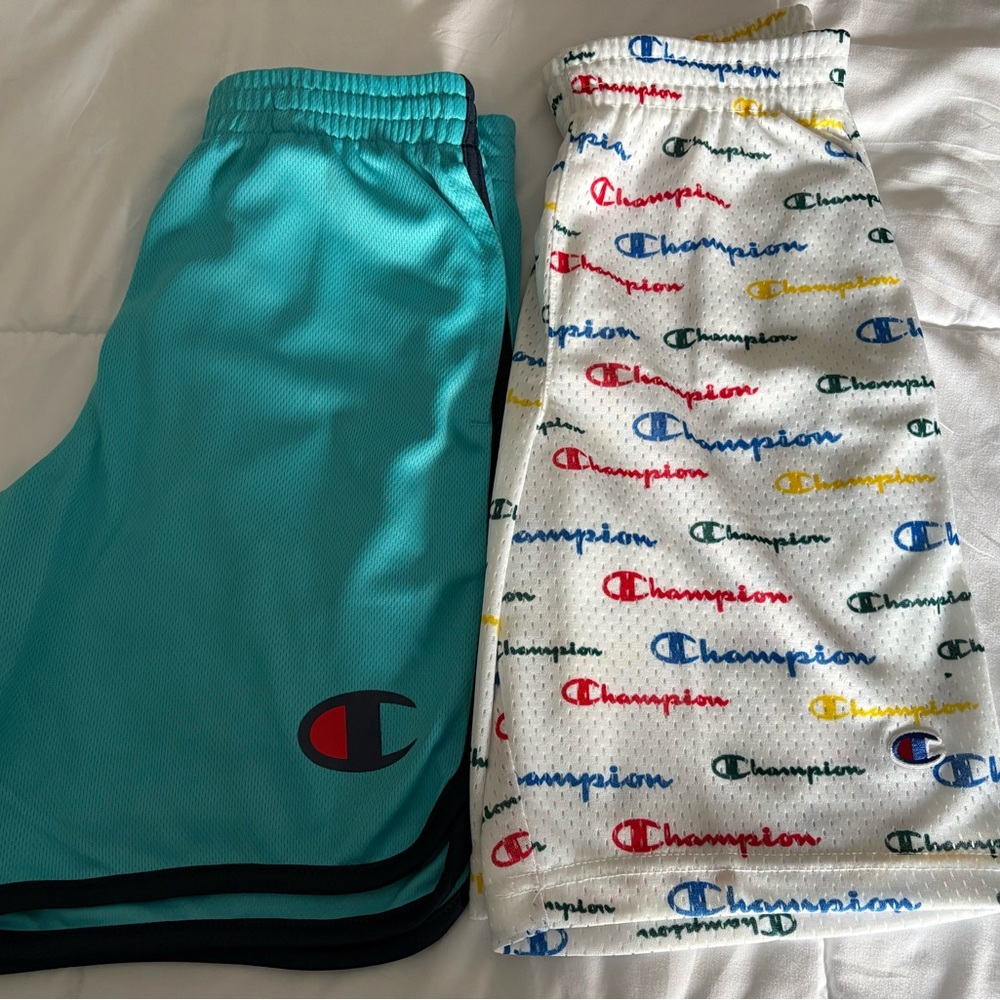 Champion shorts x 2 sz med